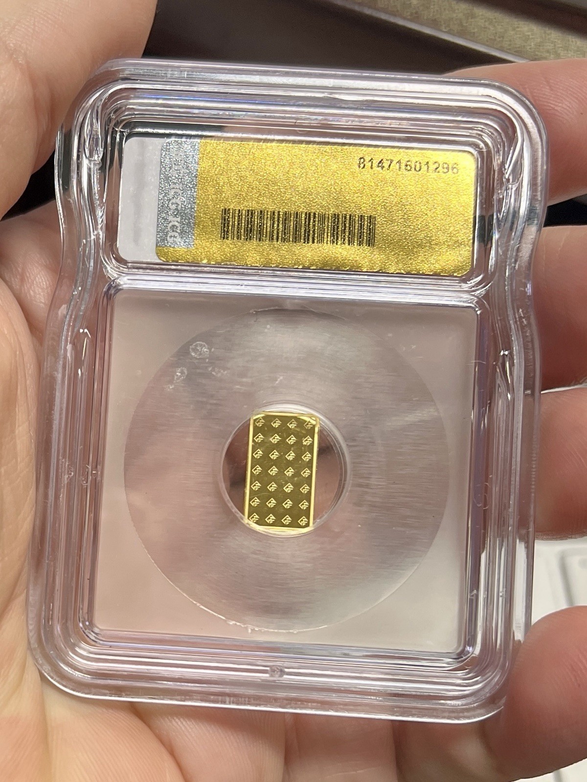 ICG MS70 PL 0.5g Bar Frontier Mint .9999 Fine 1/2 Gram Gold Slabbed