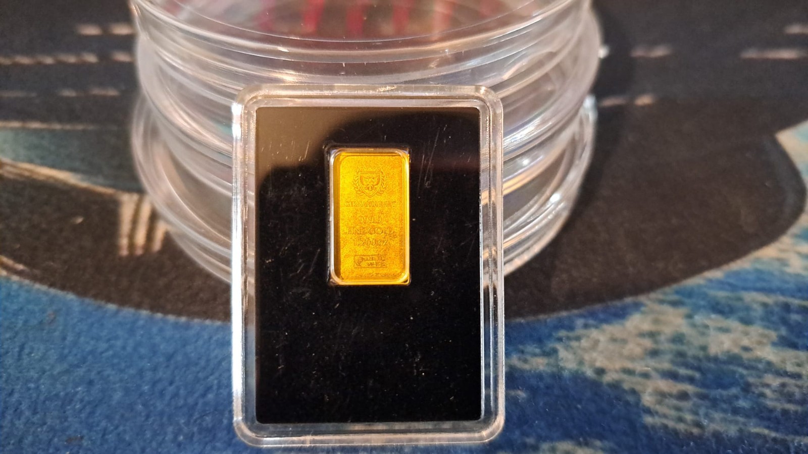1/200 Oz Gold Bar 999.9 Fine Germania Mint Sealed Assay Mini Gold Bullion