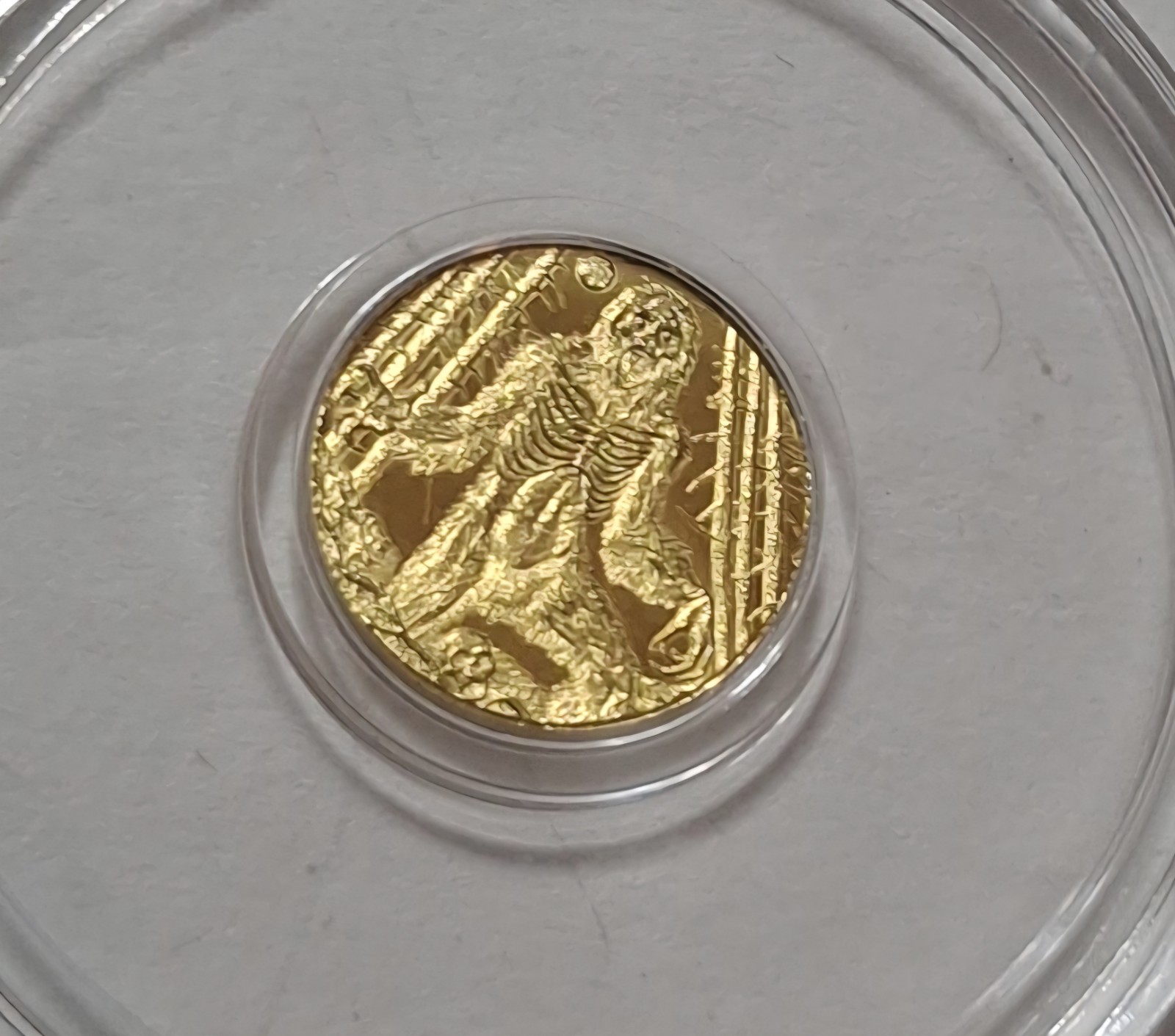 1/200th oz Gold Round Zombie Bigfoot Whatnot Pyromanjim Limited Edition Capsule