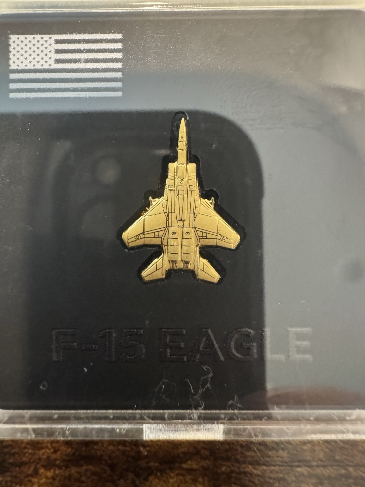 2026 F-15 Eagle Fighter Jet 1/20g Gold Shaped .999 Gold