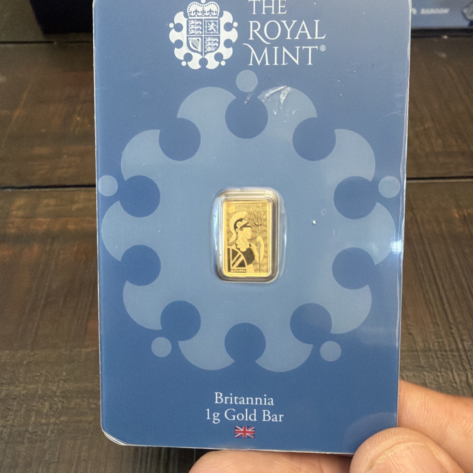 Rare 1 Gram Gold Bar The Royal Mint Britannia .9999 Fine Gold Certified Sealed