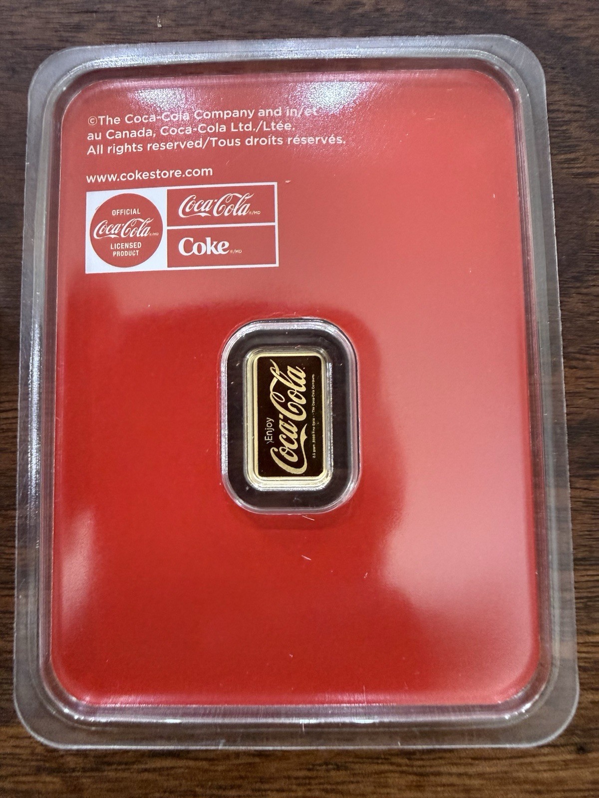 Coca Cola Precious Metal Combo 1/2 Gram Gold In Assay And 1 Oz Silver Matching