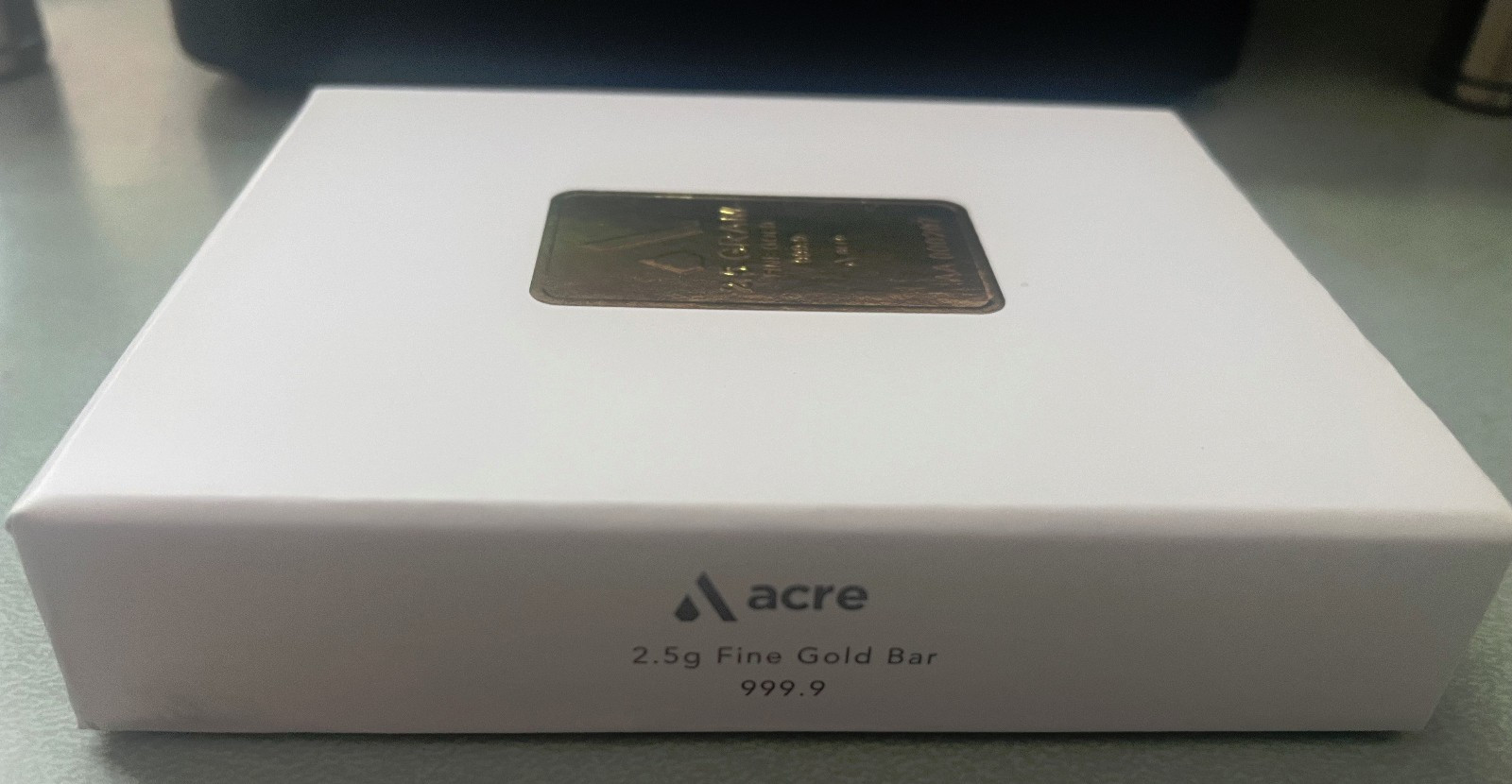 2.5 Gram Fine Gold 999.9 Gold Bar by ACRE GOLD — See Pictures — FREE Shipping