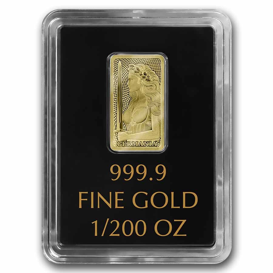 1/200 oz Gold Bar – Germania Mint (In Capsule)
