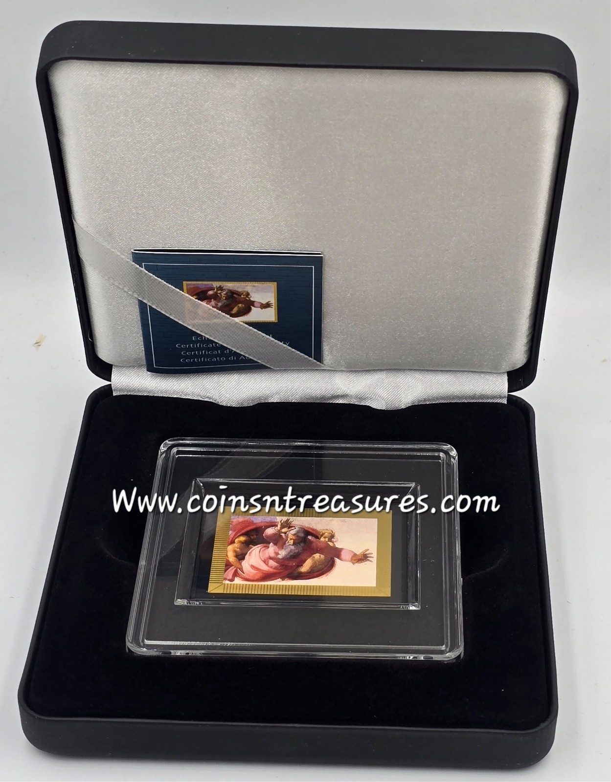 Michelangelo Separation of land from sea 1/200 Oz Gold .999 coin