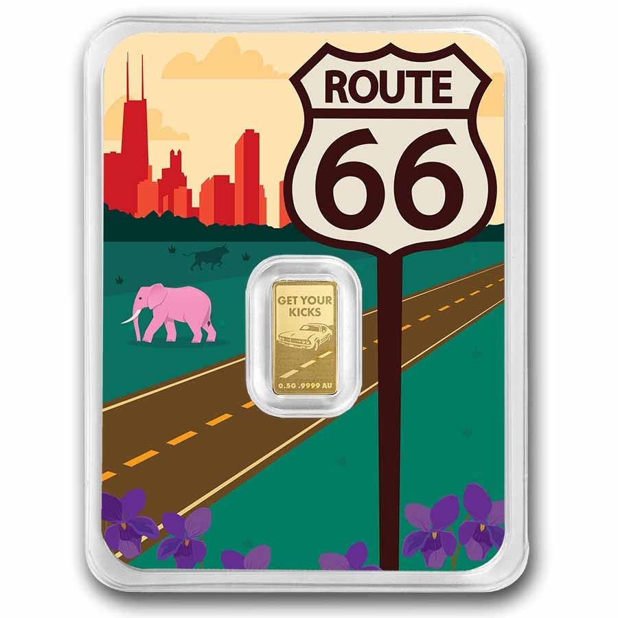 1/2 gram Gold Bar – Route 66 (Illinois TEP)