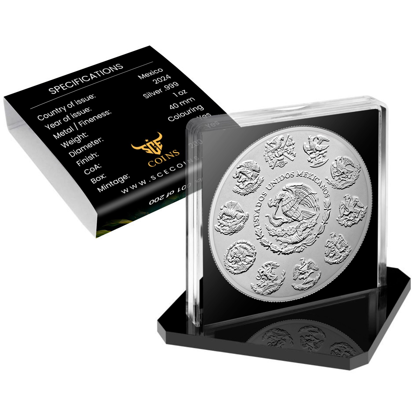 2024 Mexico Libertad – Crocodile Attacked Edition 1 oz Silver Coin