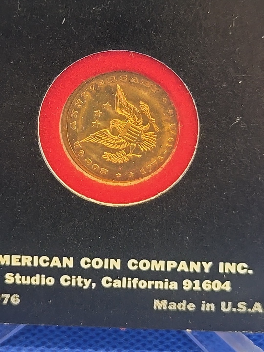 1976 America’s Bicentennial Gold Medal 1.6g 10kt – Statue Of Liberty