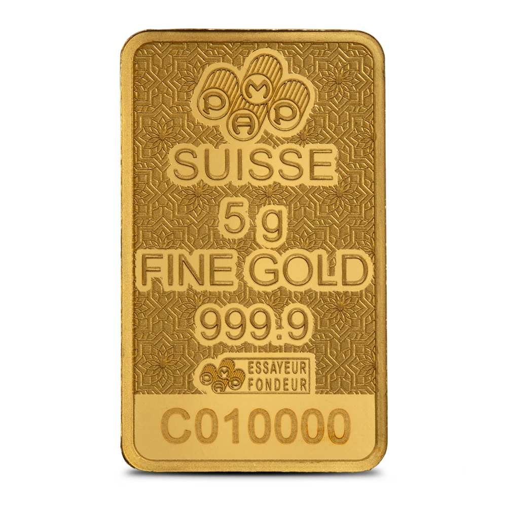 5 Gram PAMP Suisse Arabian Camel Gold Bar (New w/ Assay)