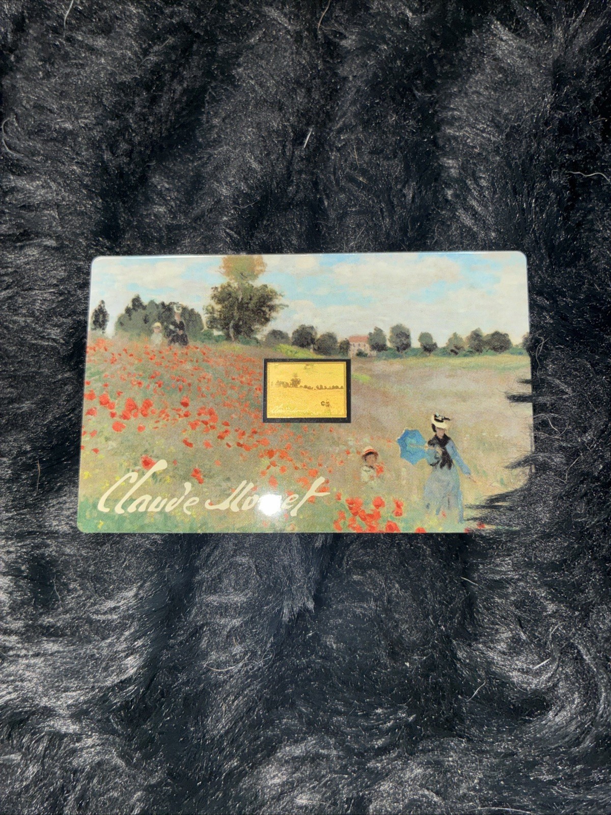 Monet The Poppy Field near Argenteuil 1/1000 Oz Gold Coin 3000 Francs Chad 2024