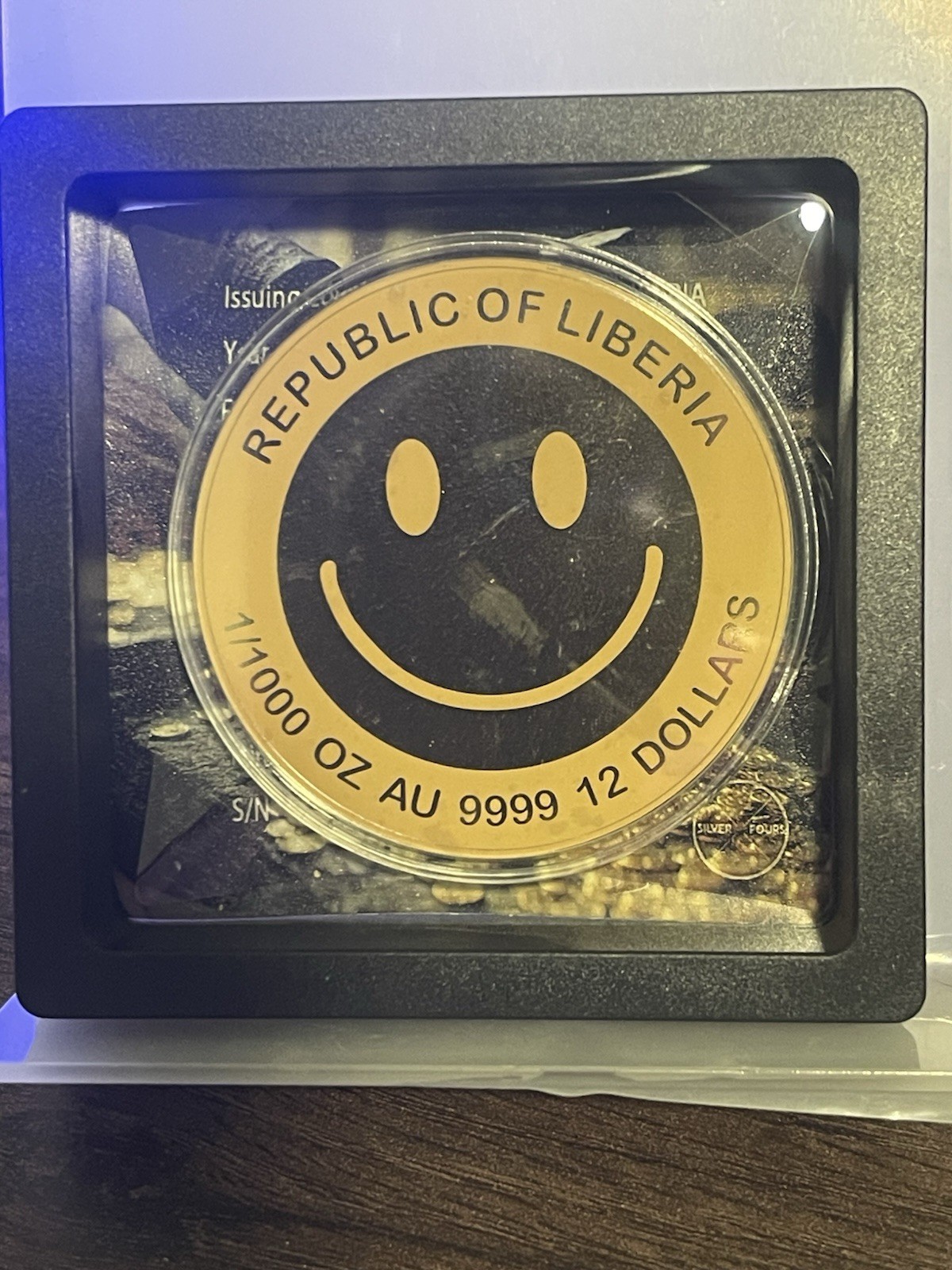2026 Liberia Smiley 1/1000 oz .9999 Gold Coin