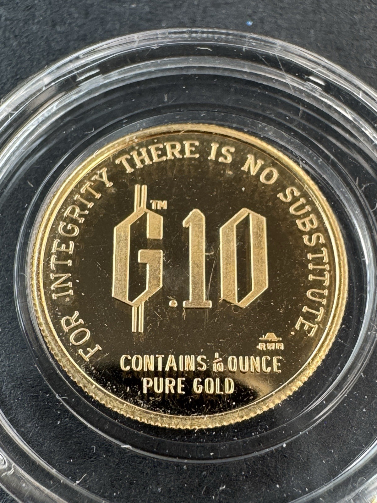 Rare 1980 1/10 oz .999 Gold Proof * Gold Standard Corporation Round * Adam Smith
