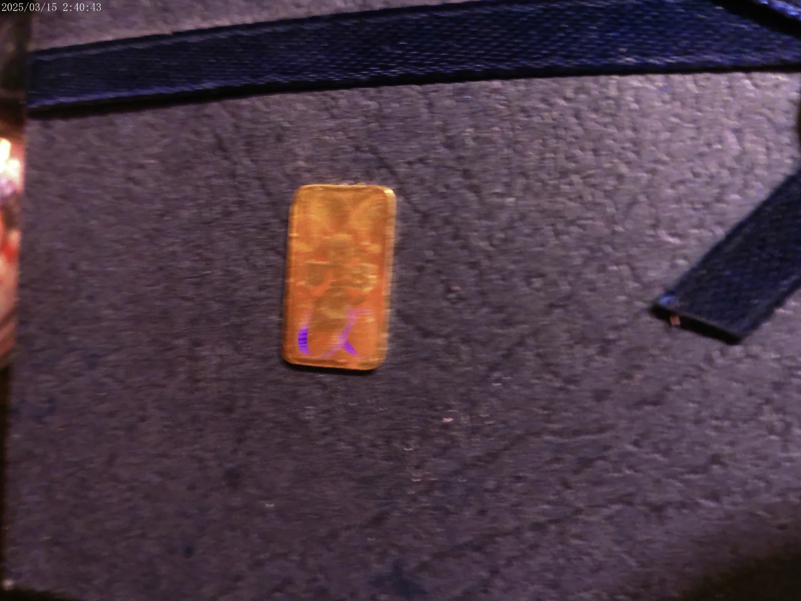 HALO GRAM 1 GRAM BAR UNION BANK SWITZERLAND 999.9 PURE GOLD #037988 PRE OWNED