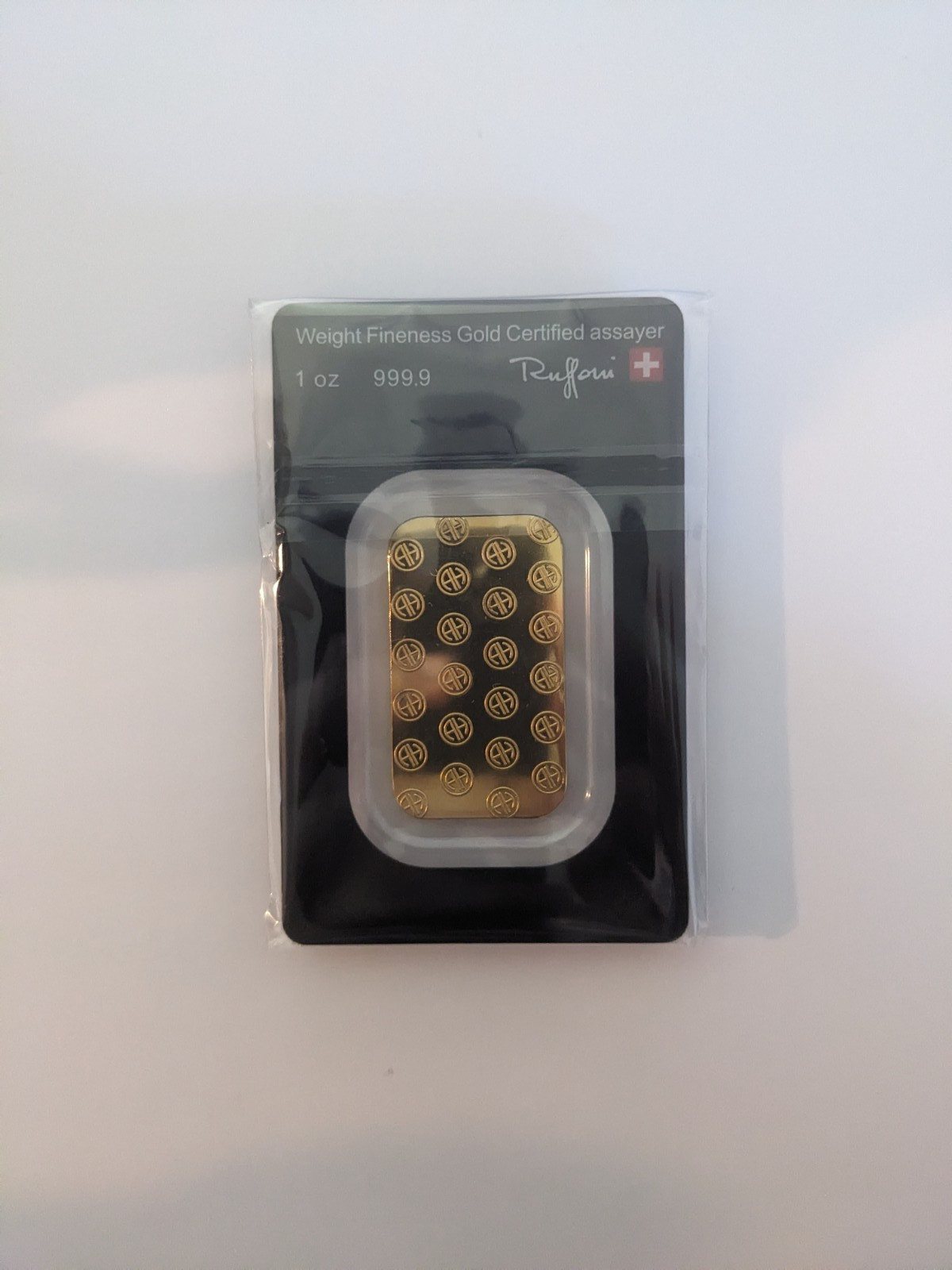 Argor-Heraeus Switzerland 1 oz 999.9 Fine Gold Bar in Assay Card