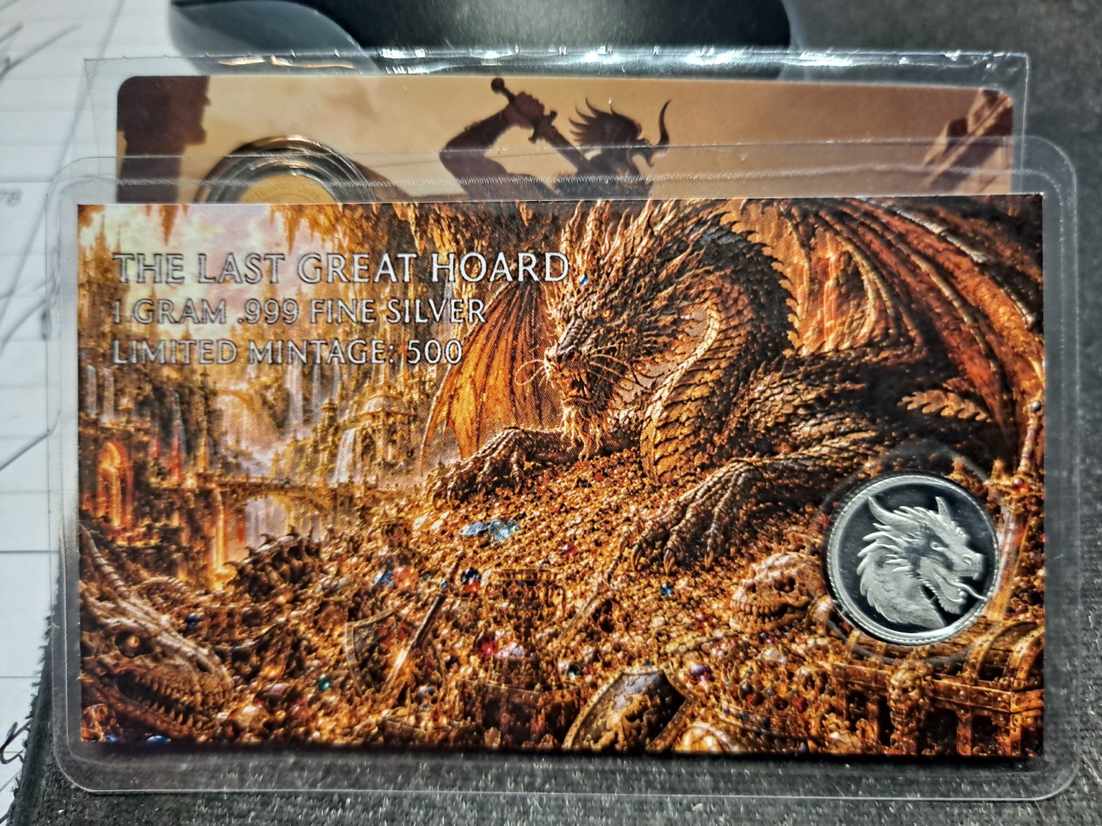 2026 PERSEUS Liberia Gold Coin 1/1000 oz .9999 Plus A Silver Card