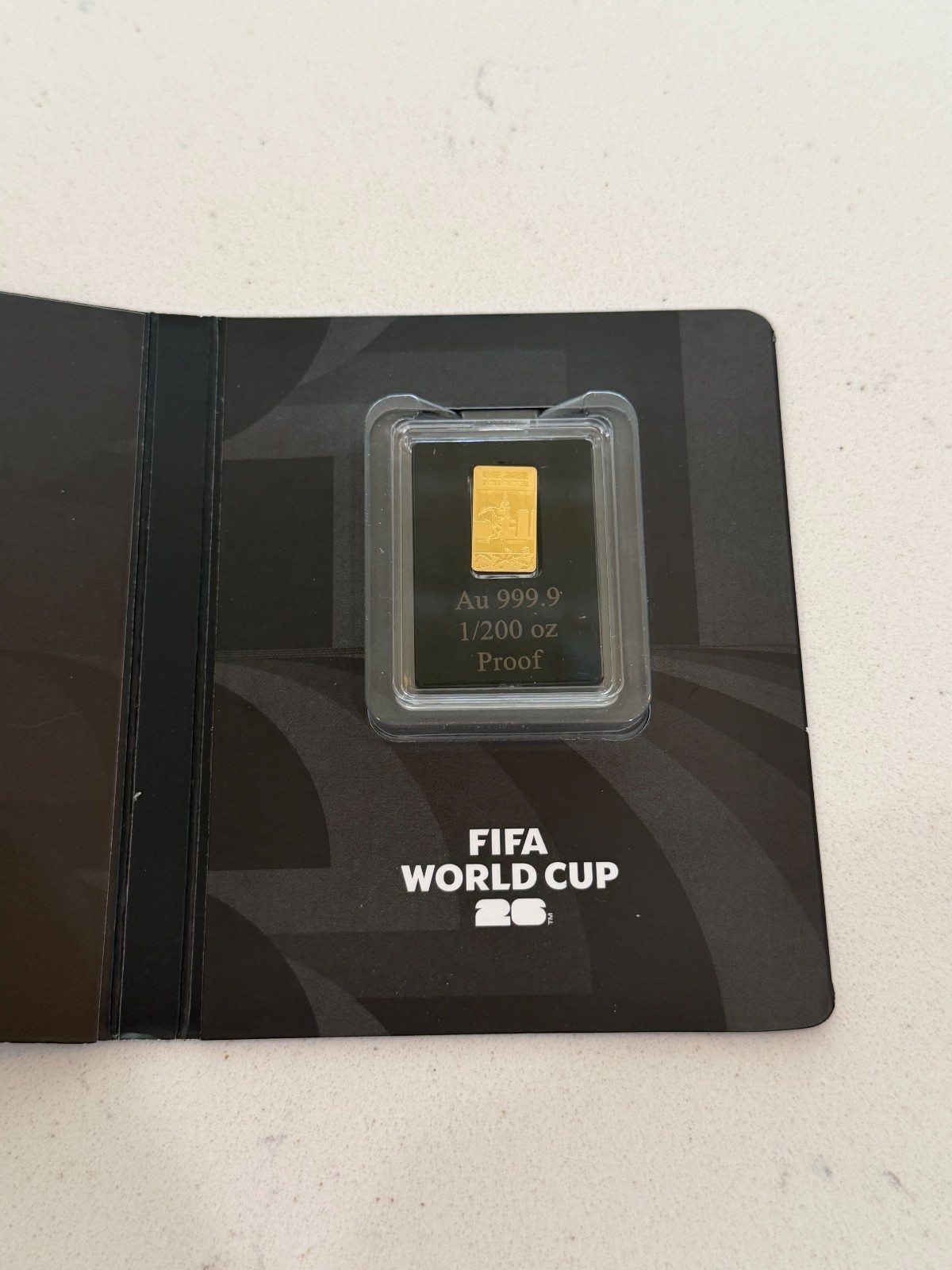 FIFA World Cup 2026 Certified 999.9 Fine 1/200 Oz Gold Bar “LIMITED MINTAGE”
