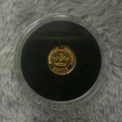 MONARCH PRECIOUS METALS 1/2 GRAM .9999 GOLD ROUND .5g GOLD BULLION SMALL ROUND