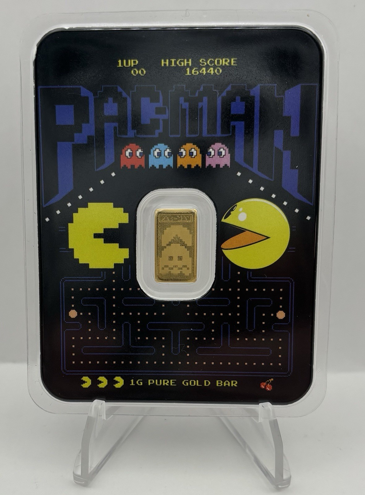 2025 PACMAN 45th Anniversary 1g .9999 Gold Bar In TEP – Limited Mintage Of 6,000