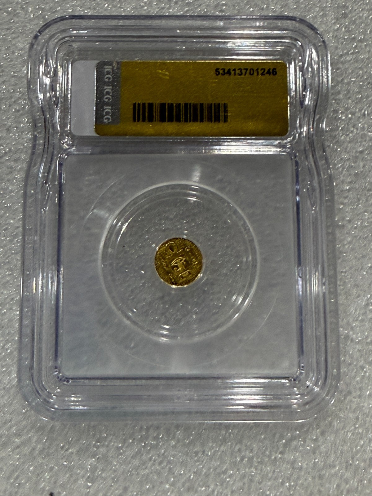 RARE .999 1/200 oz Gold Egyptian King Tut ICG MS70