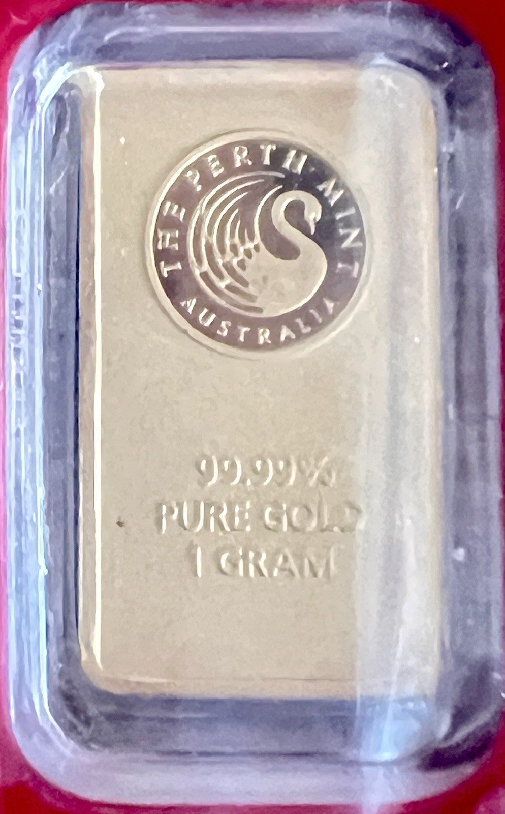 The Perth Mint Australia Oriana 1g Gold Bar in Assay Card Total 1g