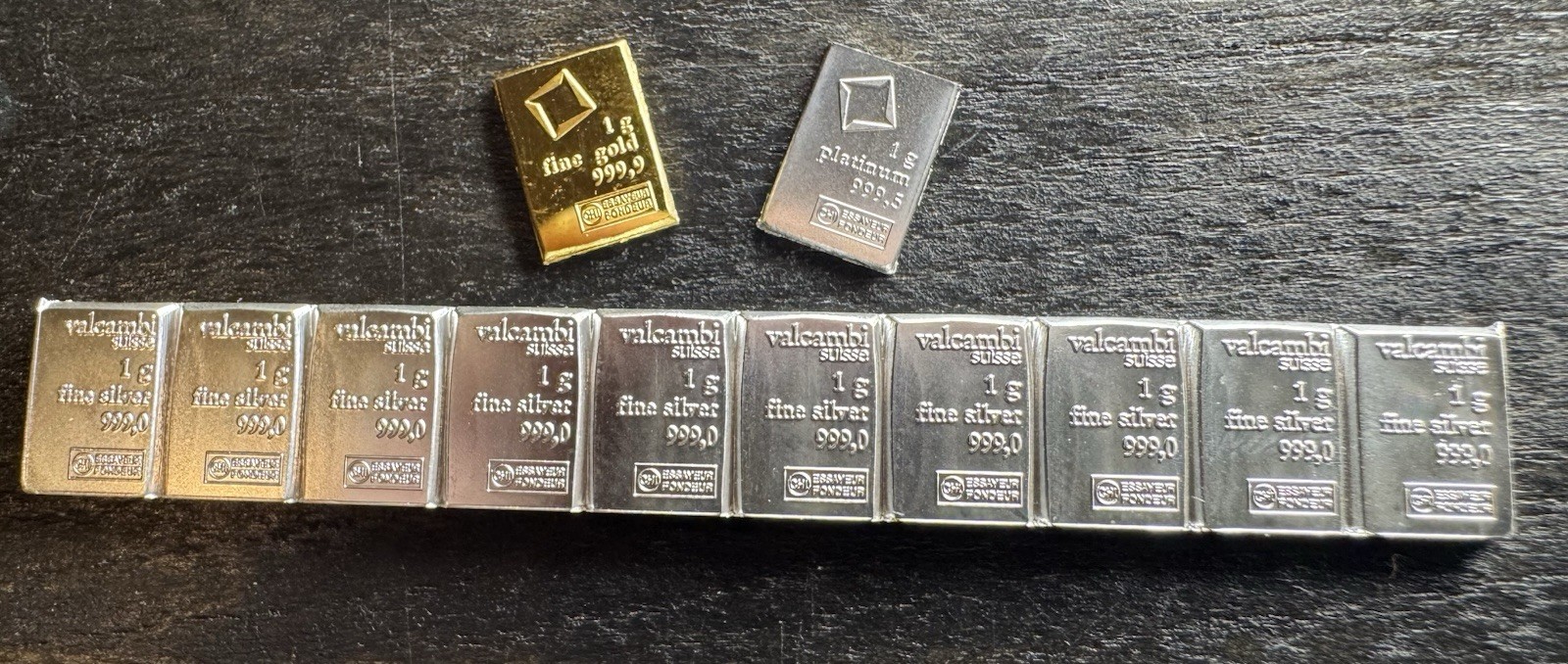 (1) GRAM Gold!! (I) GRAM Platinum!! (10) GRAMS SILVER!!!