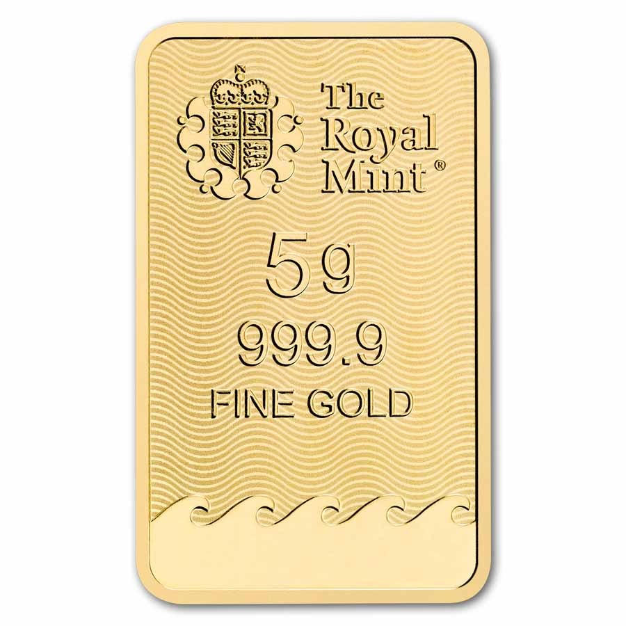 5 gram Gold Bar – The Royal Mint Britannia (New Assay)