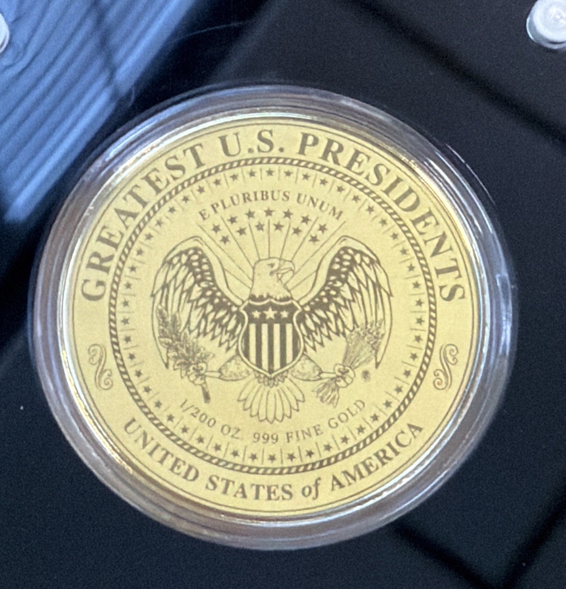 2022 American Mint Thomas Jefferson Greatest Presidents 99.99% Gold 1/200oz AGW