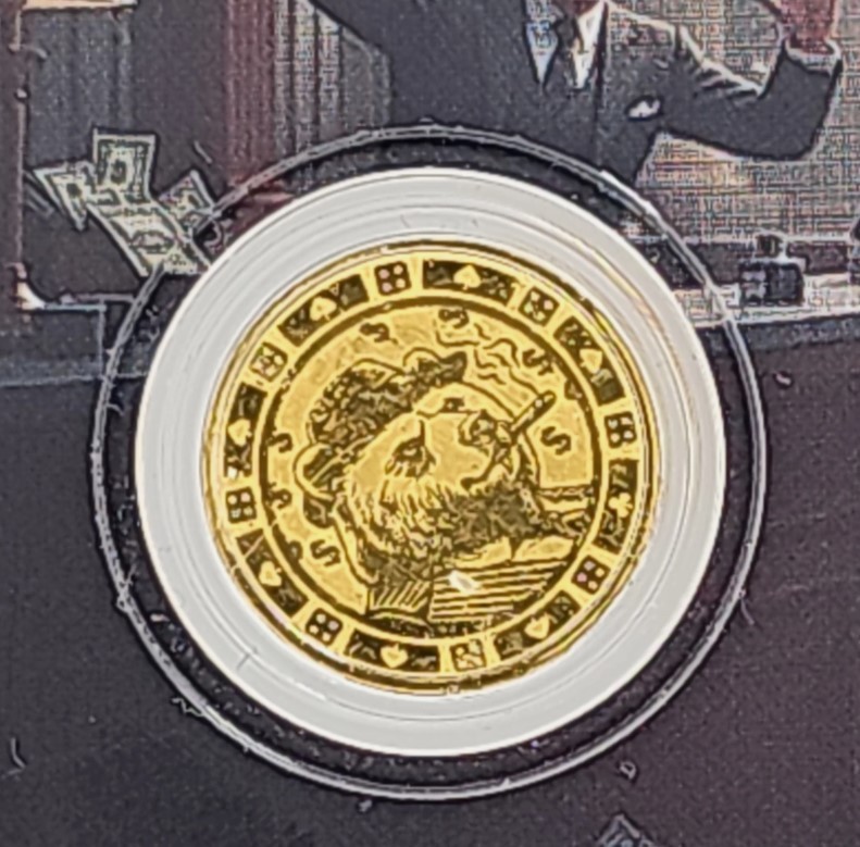 2026 Gangster Bear 1/1000 oz Gold Coin Liberia (9999 Mintage)