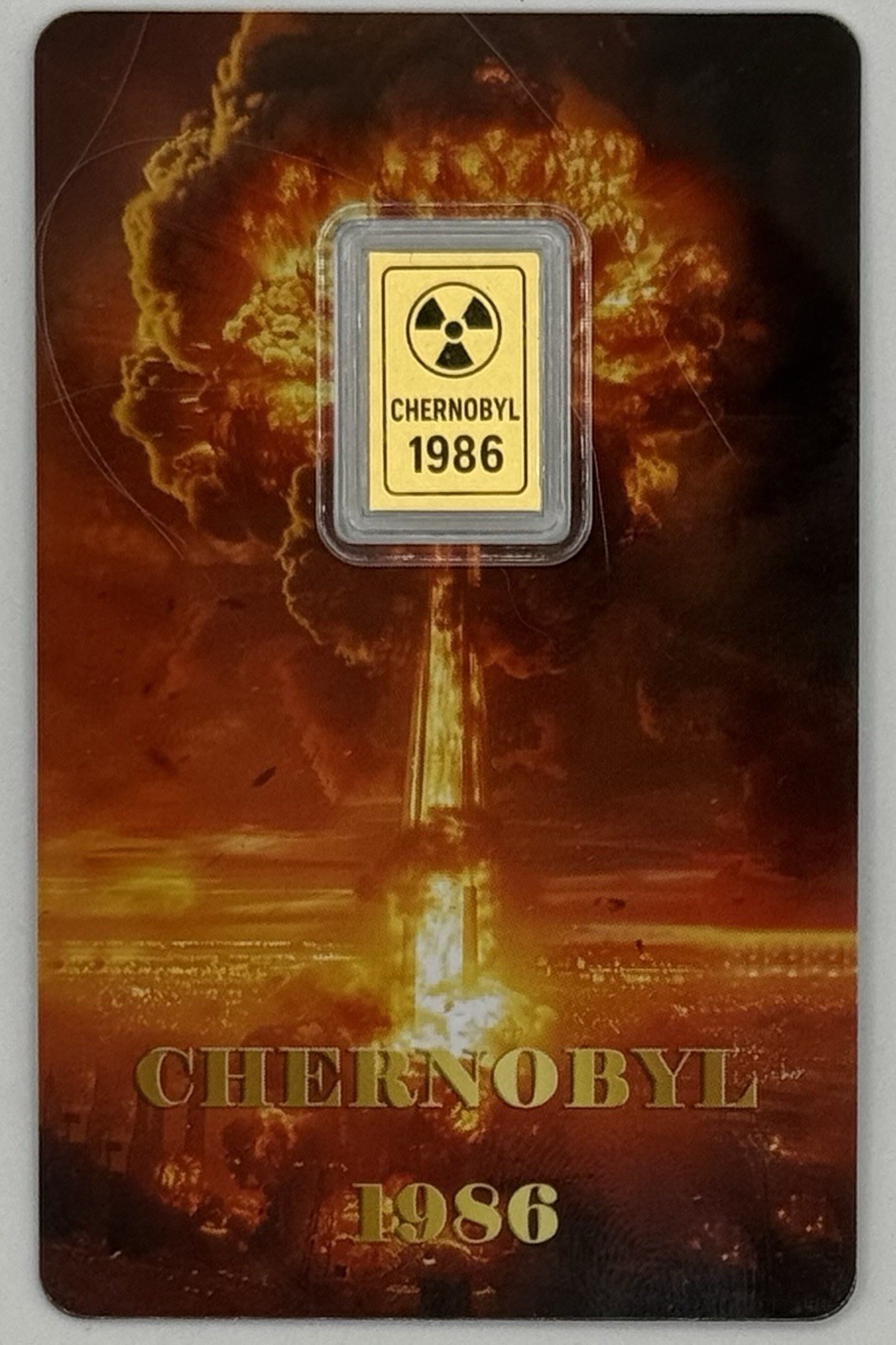 Republic of Liberia Chernobyl 1986 Gold Bar 2026 .9999 1/1000 Troy Ounce