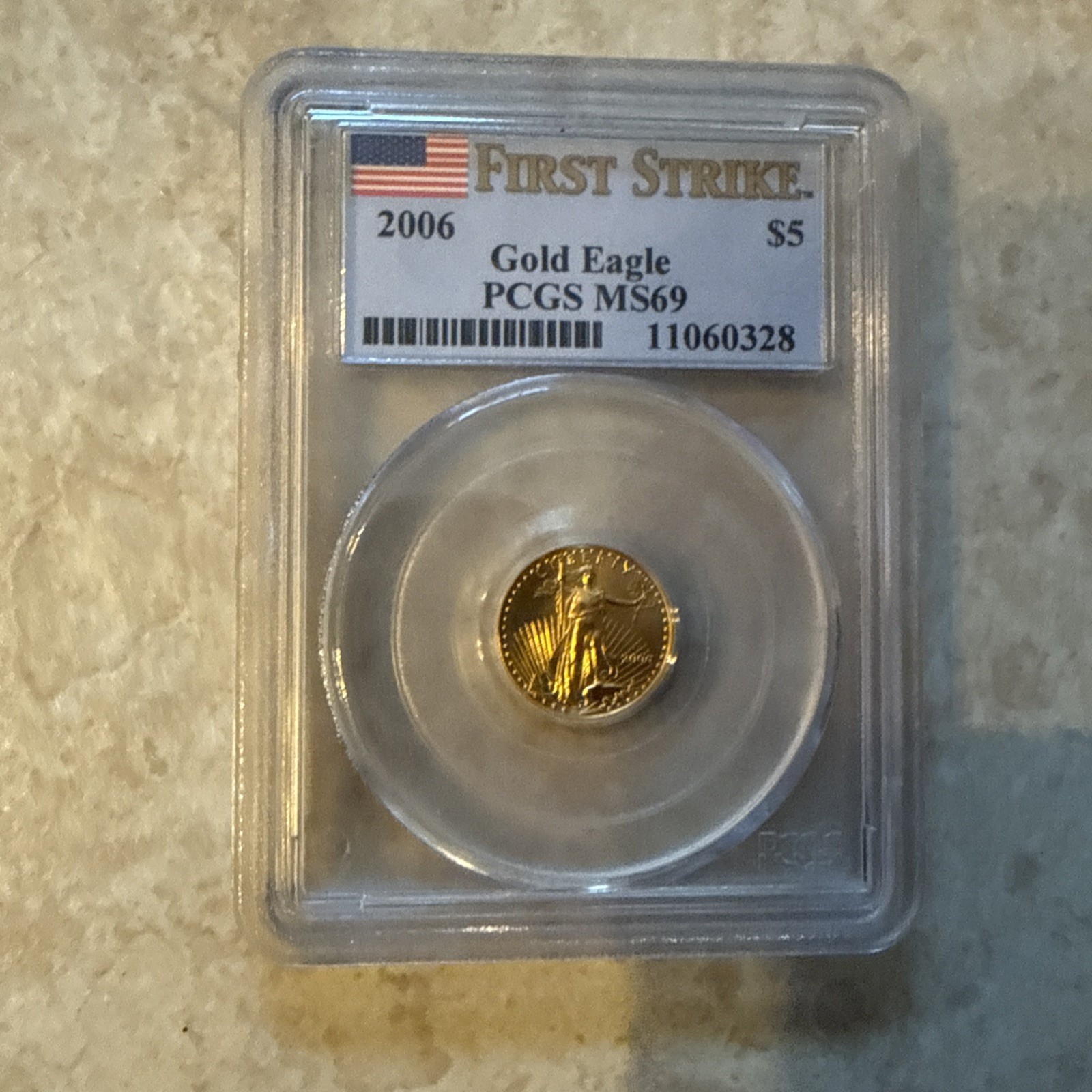 2006 $5 Gold American Gold Eagle PCGS MS-69