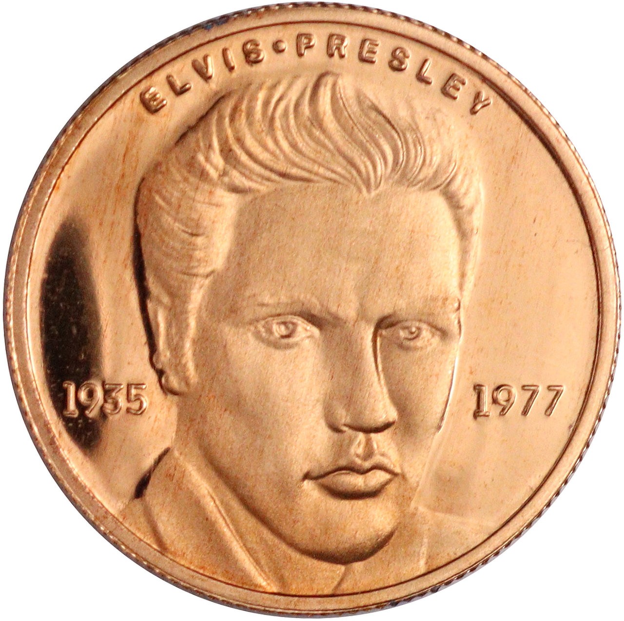 1993 Elvis Presley First Day Cover & 1/4 oz 14k Gold Proof Round in OGP