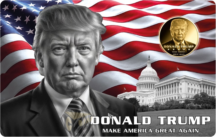 Donald Trump 1/1000 Oz 999 Gold Medal
