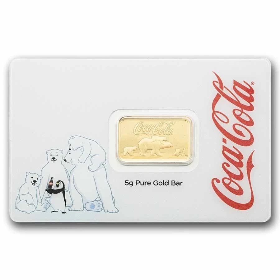5 gram Gold Bar – PAMP Coca-Cola® Polar Bear & Friends