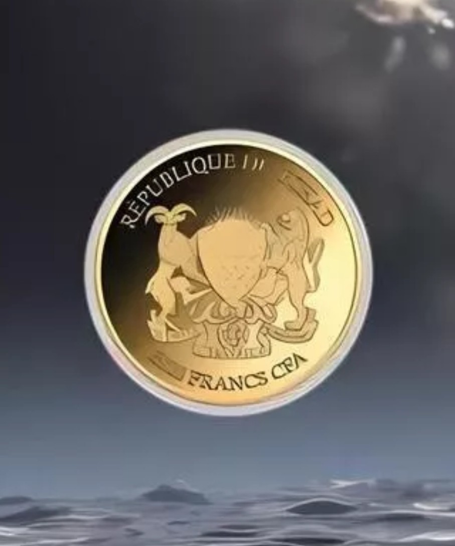 MOONLANDING 1/1000 Oz Gold Coin 3000 Francs Chad 2024