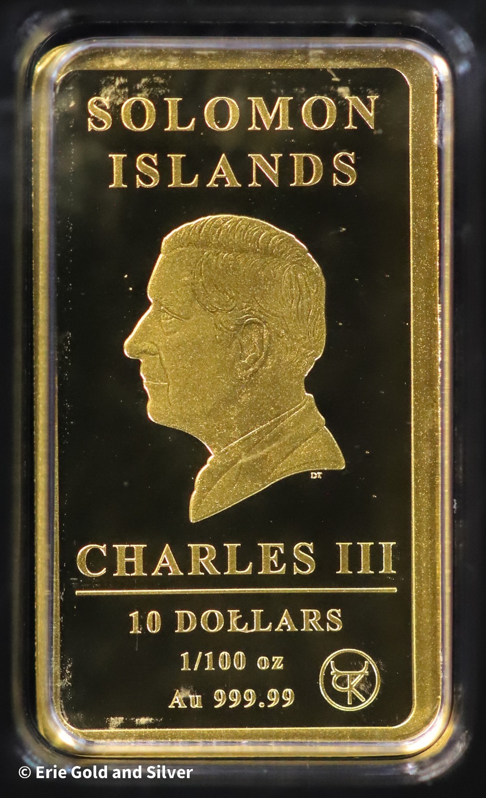 Solomon Islands Liberty Proof 1/100th oz Gold Bar