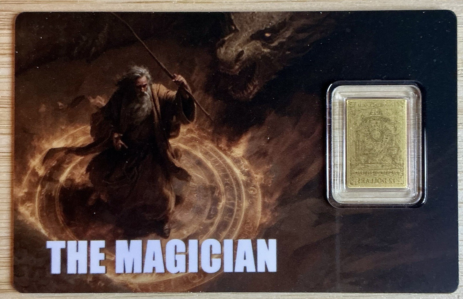2026 Republic of Liberia $12.00 “THE MAGICIAN” 1/1000 oz. 9999 FINE GOLD IN CARD