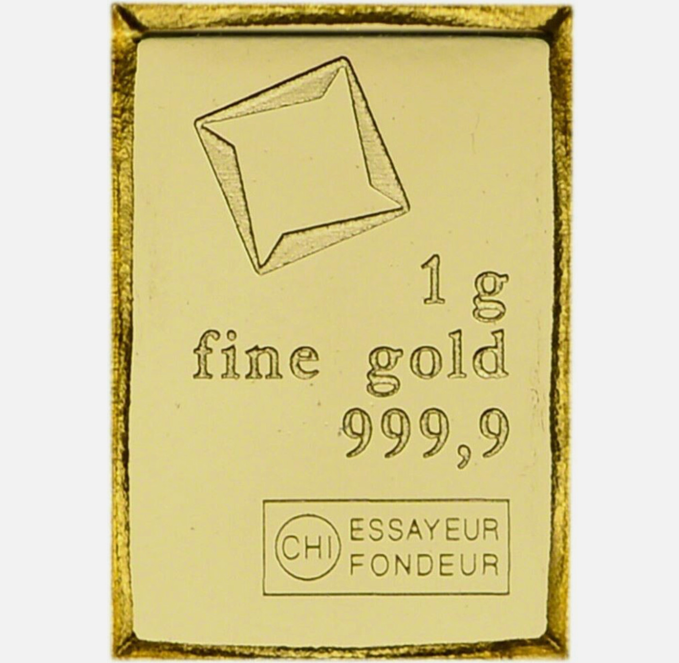 1 gram Gold Bar – Valcambi Suisse .9999 Fine Gold