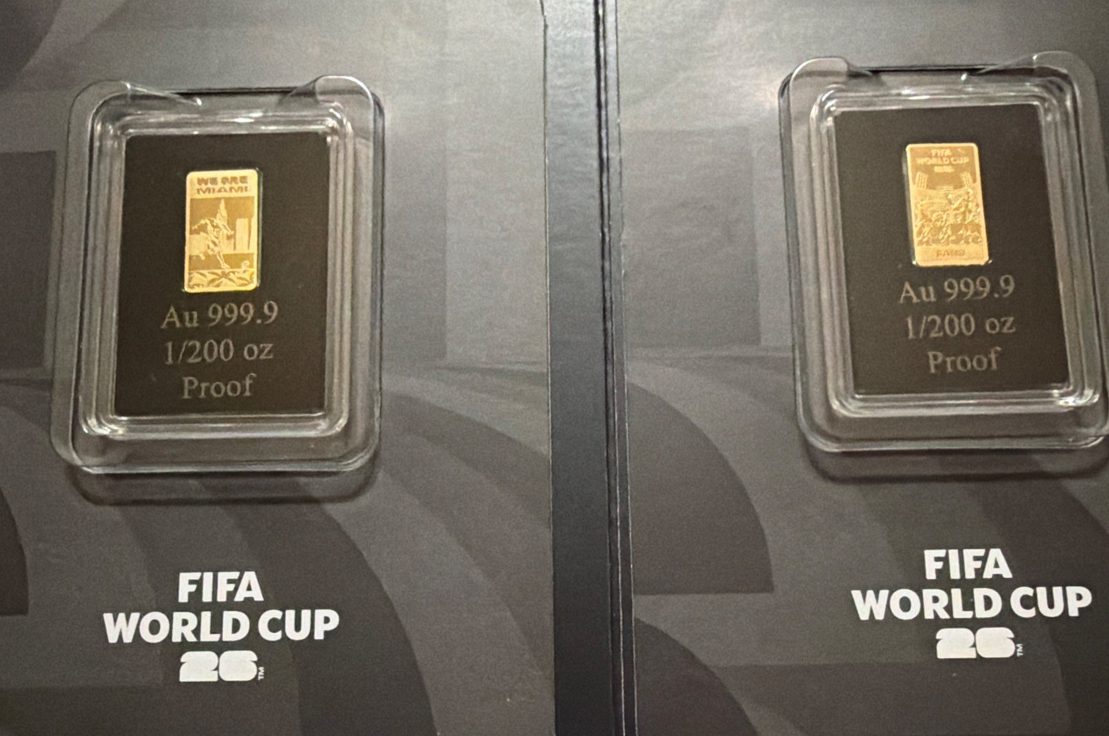 2 X’s FIFI World Cup 2026 Certified 999.9 Fine 1/200 Oz Gold Bar “LIMITED”