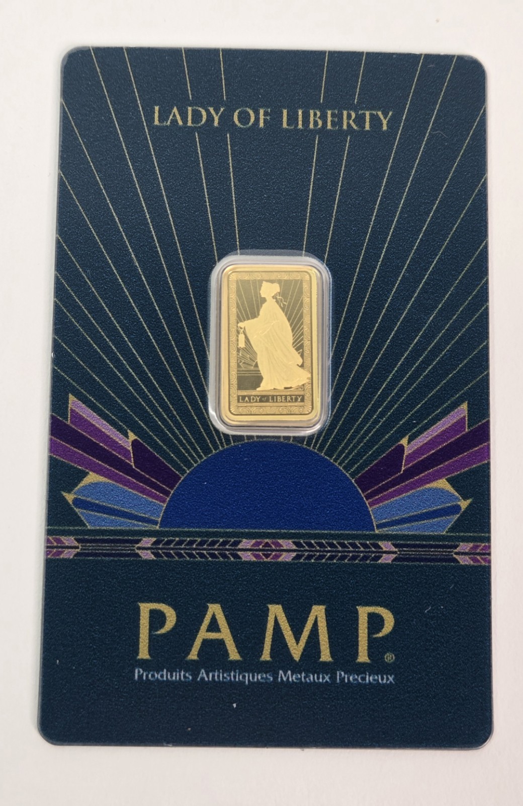 Pamp Suisse Lady Liberty 2.5 Gram Gold Bar – w/ Assay Card