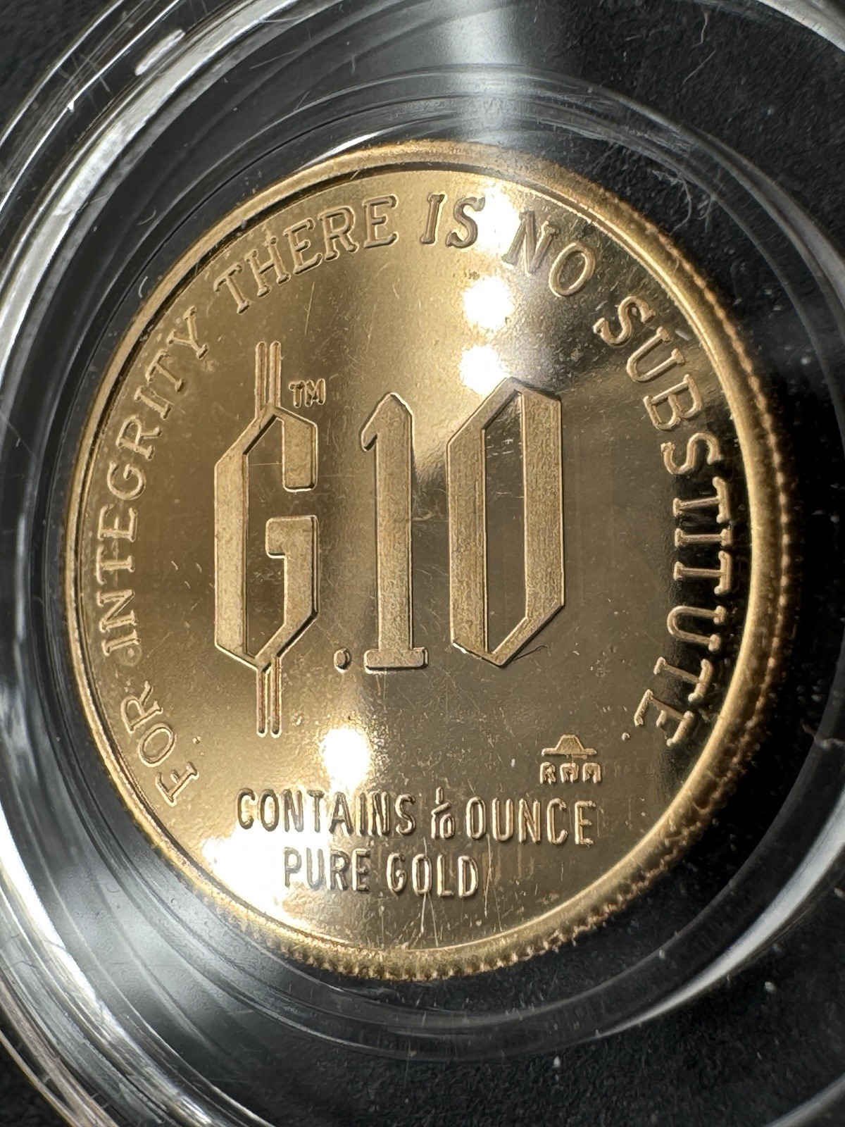 Rare 1980 1/10 oz .999 Gold Proof * Gold Standard Corporation Round * Adam Smith
