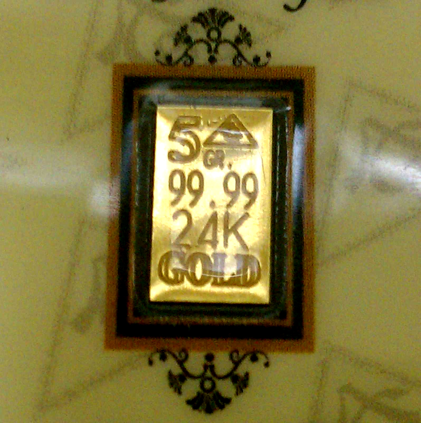 ACB GOLD 5GRAIN 24K SOLID GOLD BULLION MINT BAR 9999 FINE With CERTIFICATE.!$ G