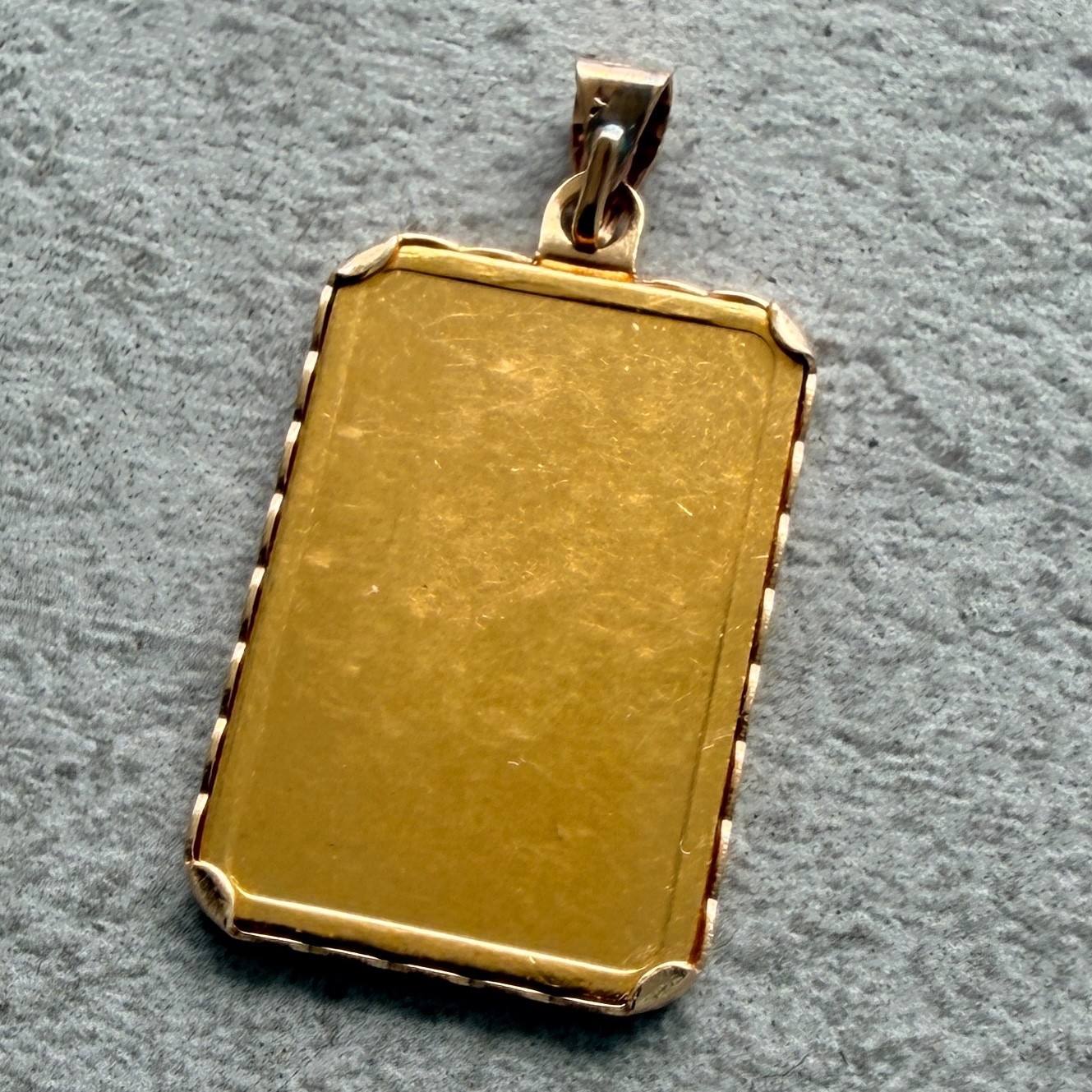 Johnson Matthey 2.5 Gram Gold Bar .9999 – with bezel!