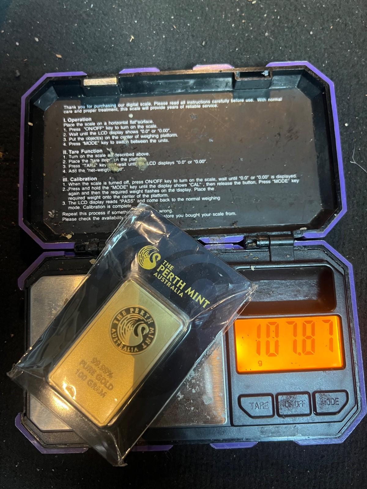 100 gram Gold Bar – The Perth Mint – 99.99 Fine in Sealed Assay