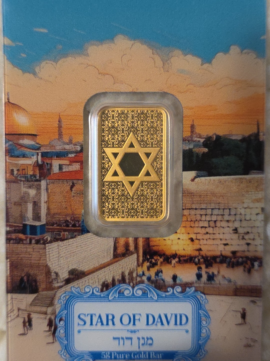 2025 Pamp Star Of David 5 gram .9999 Fine Gold Bar