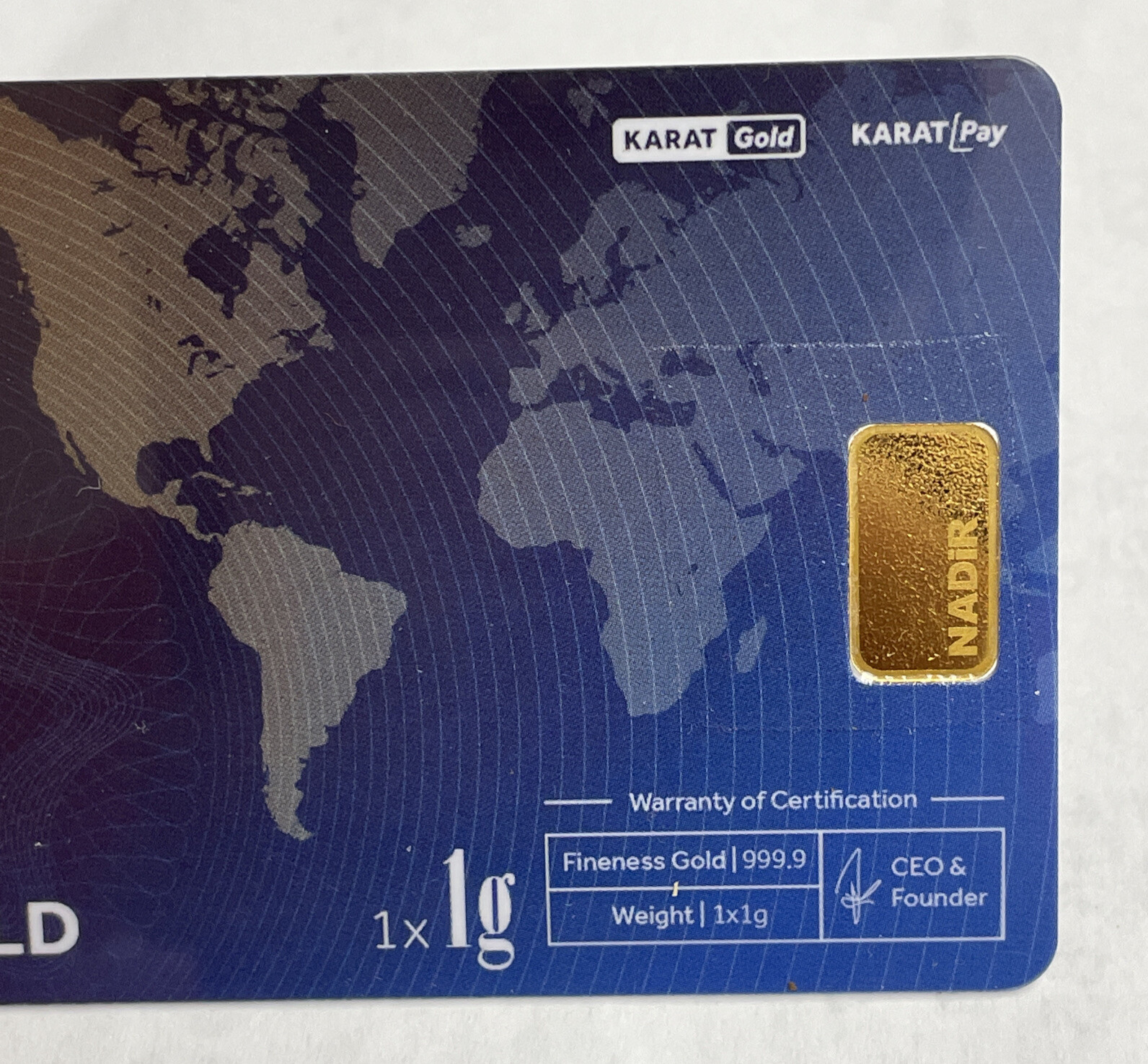 999.9 Fine Gold Bar 1 gram Cash Gold
