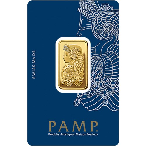 1/2 oz PAMP Suisse Fortuna Veriscan Gold Bar (New w/ Assay)