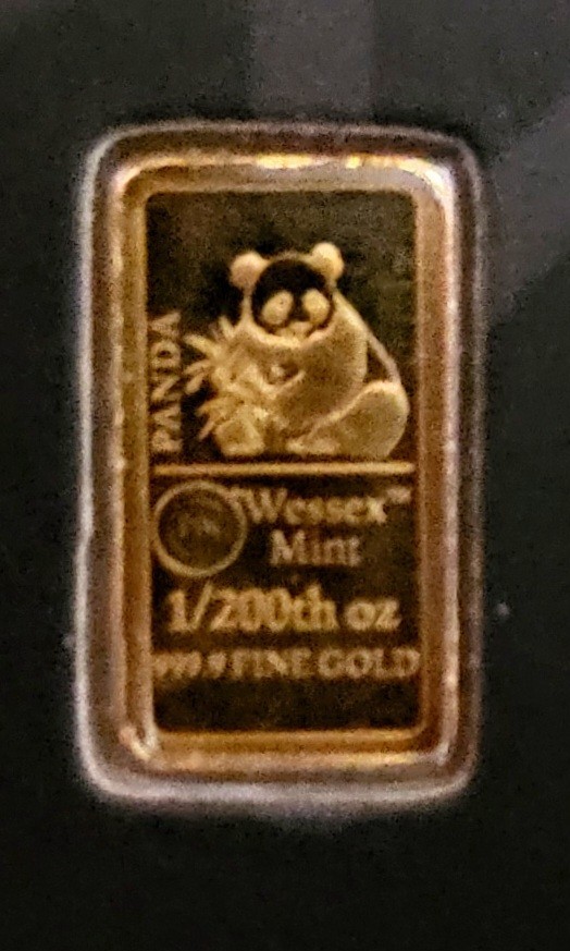 Wessex Mint x3 1/200th 24ct Gold Bars Brand New Sealed