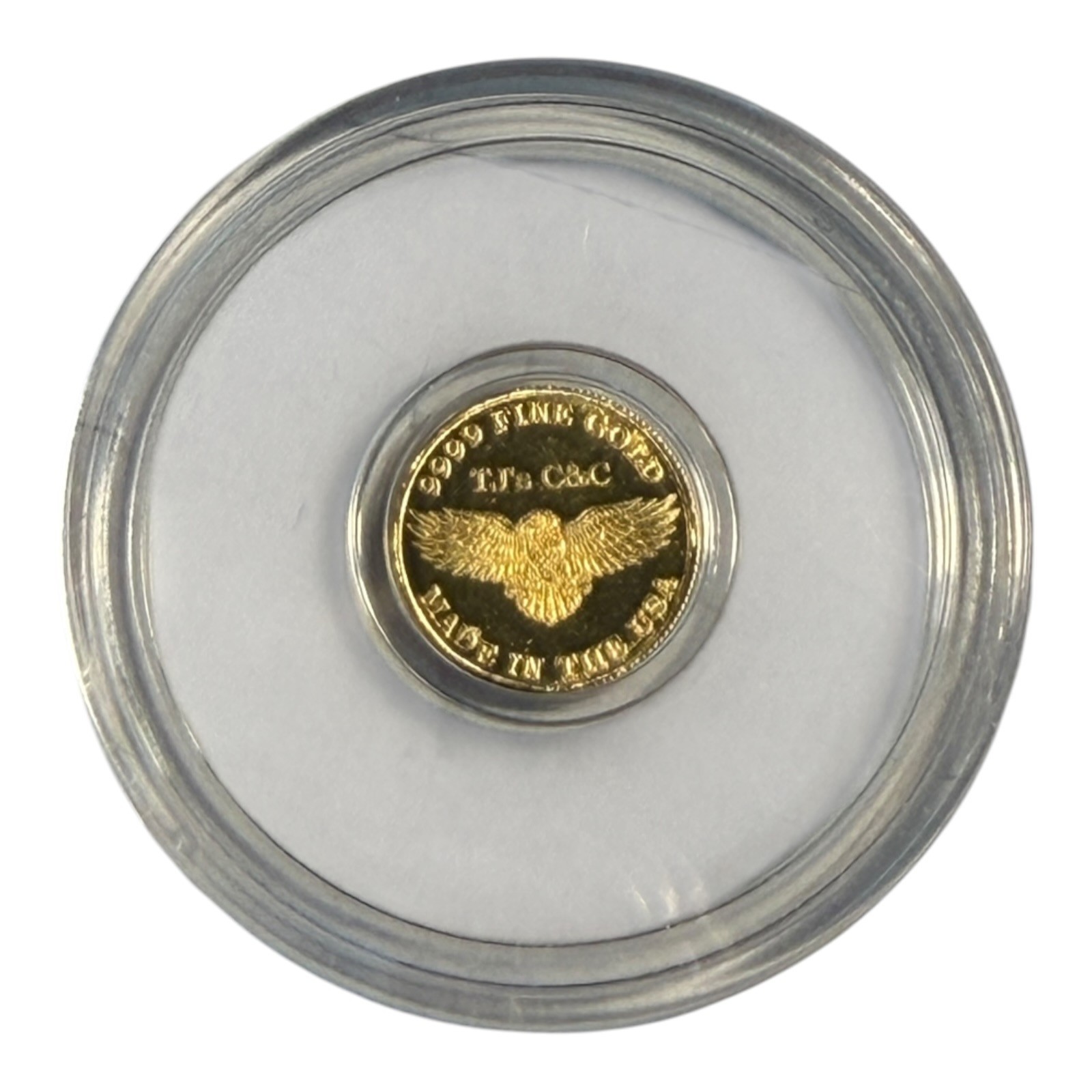 1/200 OZ Gold Round .999 Fine Skull & Guns 21
