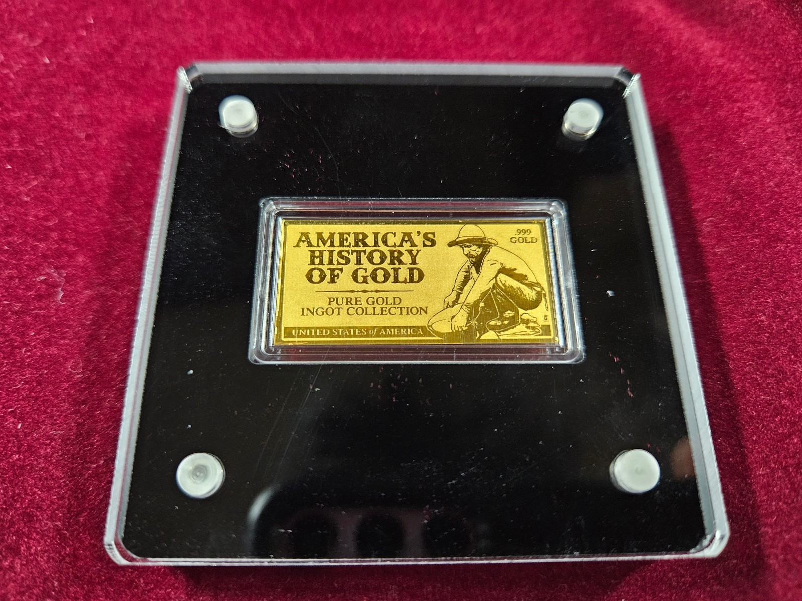 🌟 2022 American Mint U.S. GOLD DEPOSITORY 1/200 oz .999 Gold Proof Bar