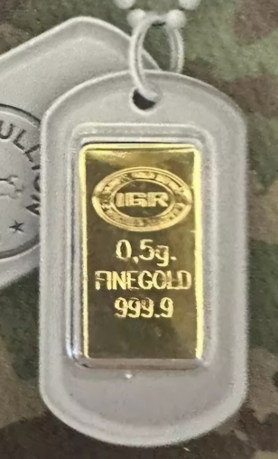 1/2 gram Fine Gold Support Our Troops Bar .5 (g) Gram 🇺🇸 💰 Factory Sealed